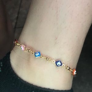 Evil Eye Ankle Bracelet
